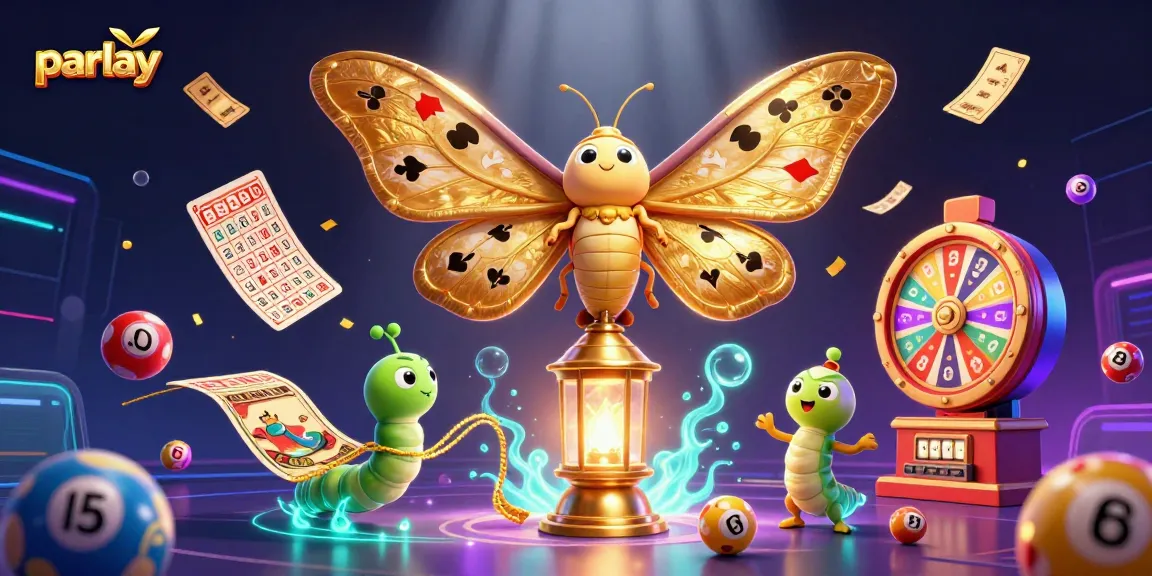 Engage in parlay betting surrounded by vibrant lottery elements and golden casino motifs.