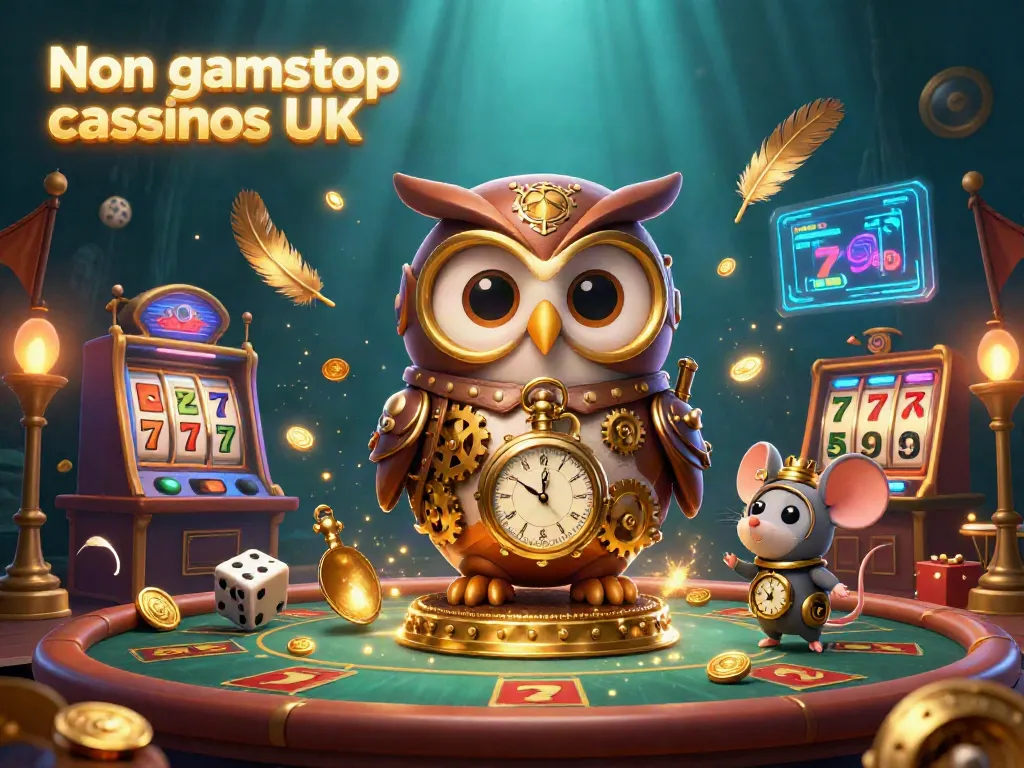 Engage in fun gaming at Non gamstop casinos UK with a vibrant scene showcasing steampunk themes.