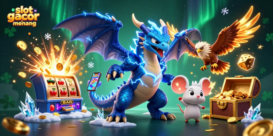 Experience thrilling gameplay with slot gacor gampang menang, featuring vibrant characters and a dynamic casino scene.