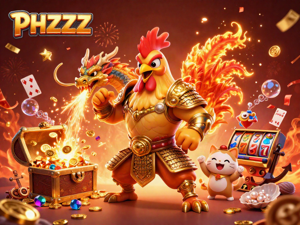 Engage with the PHZZZ experience featuring vibrant casino elements and more in an exhilarating scene.