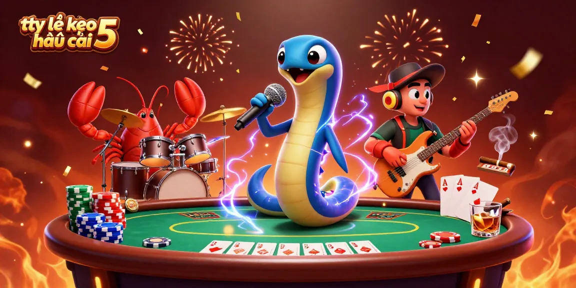 Experience action in an underwater casino with tỷ lệ kèo nhà cái 5 and vibrant animated characters.