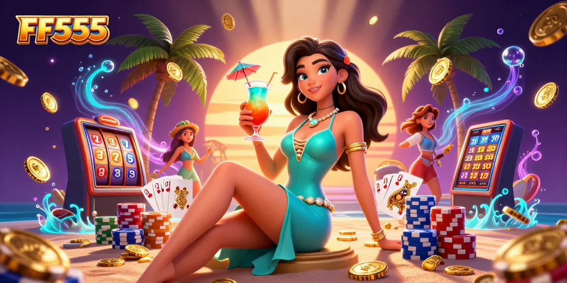 Experience the thrill of FF555 with exciting slot spins and glamorous casino vibes.